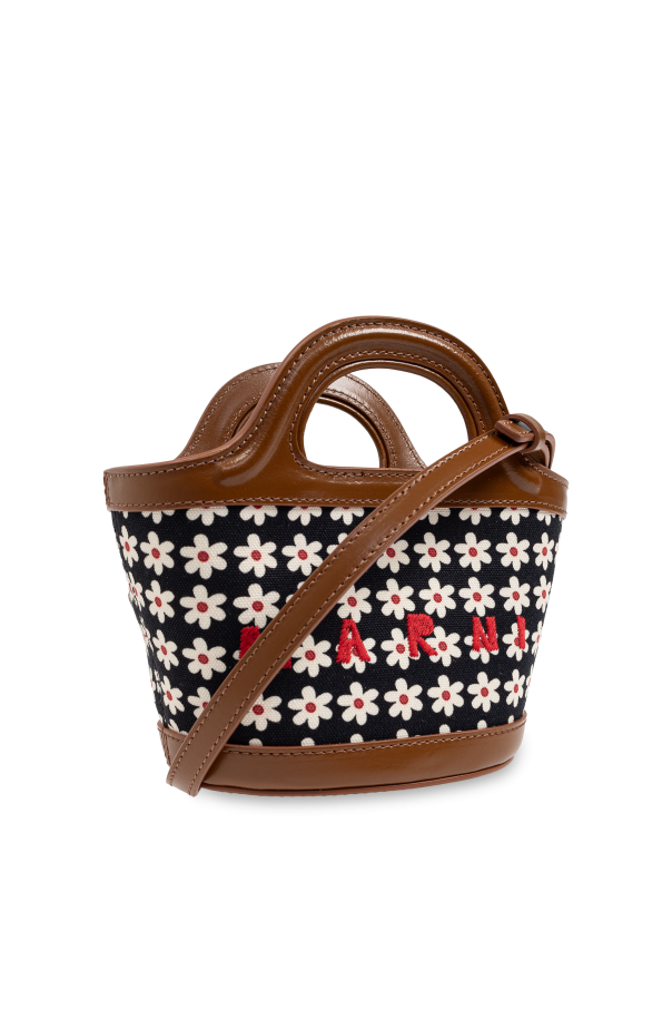 Marni logo-print tote bag Brown | Marni Shoulder bag